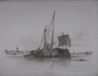 Vyer av Themsen, 1829